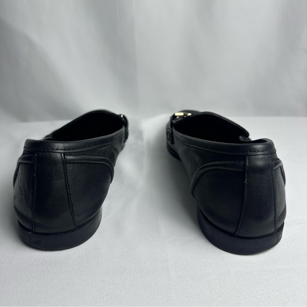 Zara Women’s Black Leather Loafers size 10/40 - Picture 5 of 16